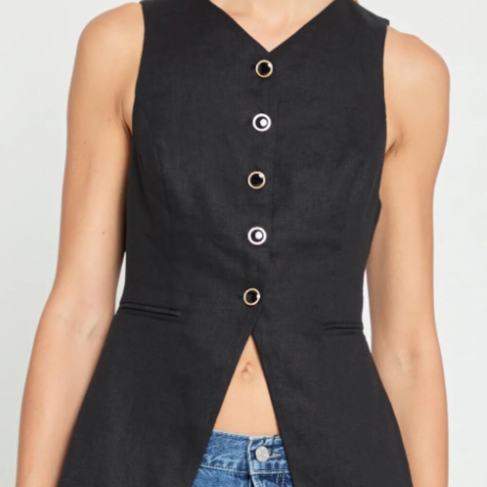 Reformation Linen Vest sz. 6